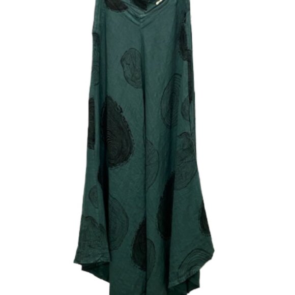 CAMILLE & CO Italian Linen Tie Shoulder Romper Italian Sz. L - Picture 3 of 7